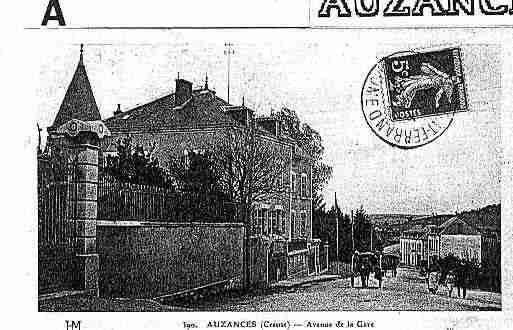 Ville de AUZANCES Carte postale ancienne