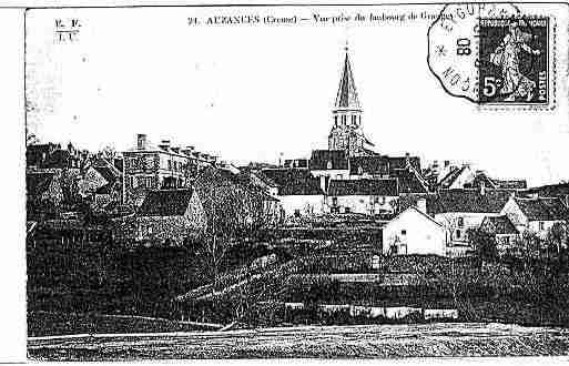 Ville de AUZANCES Carte postale ancienne