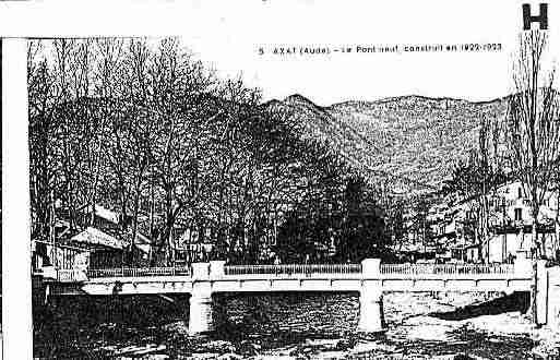 Ville de AXAT Carte postale ancienne