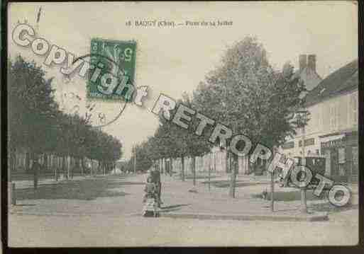 Ville de BAUGY Carte postale ancienne