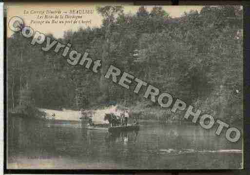 Ville de BEAULIEUSURDORDOGNE Carte postale ancienne