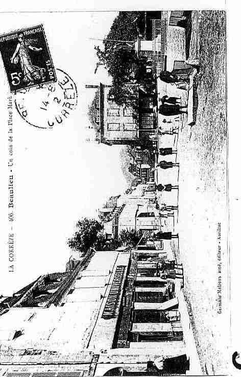 Ville de BEAULIEUSURDORDOGNE Carte postale ancienne