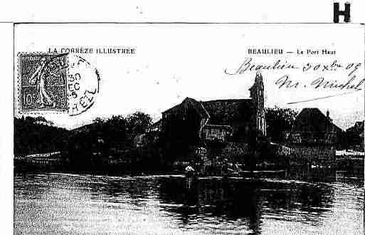 Ville de BEAULIEUSURDORDOGNE Carte postale ancienne