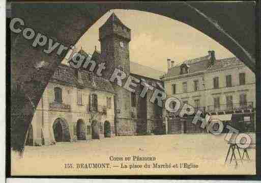 Ville de BEAUMONT Carte postale ancienne