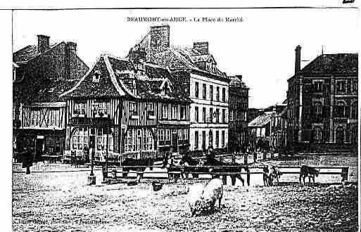 Ville de BEAUMONTENAUGE Carte postale ancienne