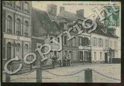 Ville de BEAUMONTENAUGE Carte postale ancienne