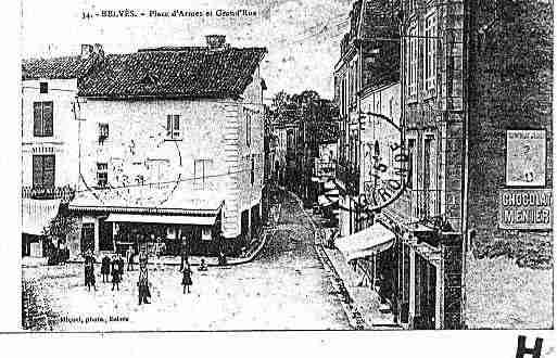 Ville de BELVES Carte postale ancienne