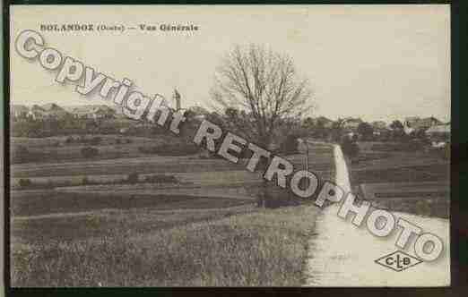 Ville de BOLANDOZ Carte postale ancienne