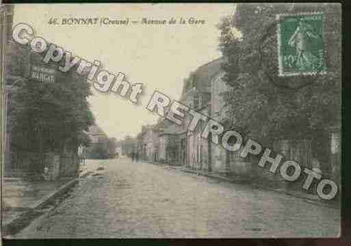 Ville de BONNAT Carte postale ancienne