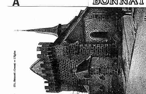 Ville de BONNAT Carte postale ancienne