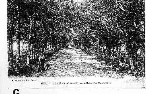 Ville de BONNAT Carte postale ancienne