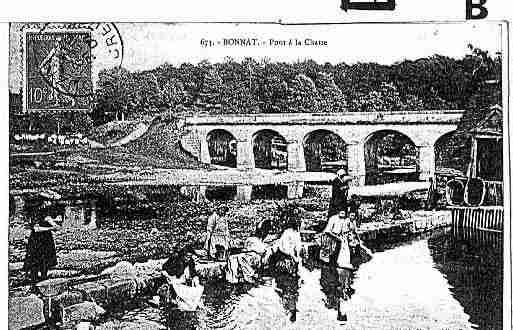 Ville de BONNAT Carte postale ancienne