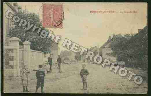 Ville de BONNENCONTRE Carte postale ancienne