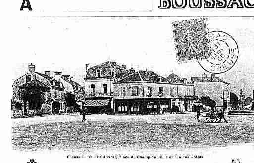 Ville de BOUSSAC Carte postale ancienne