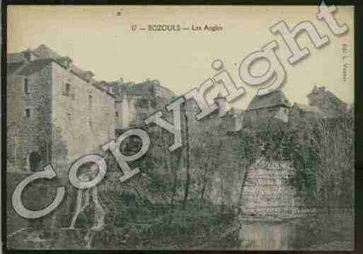 Ville de BOZOULS Carte postale ancienne