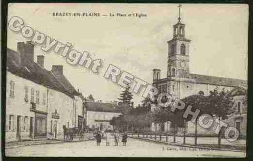 Ville de BRAZEYENPLAINE Carte postale ancienne