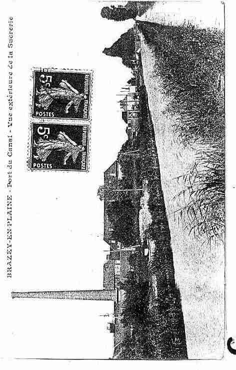 Ville de BRAZEYENPLAINE Carte postale ancienne