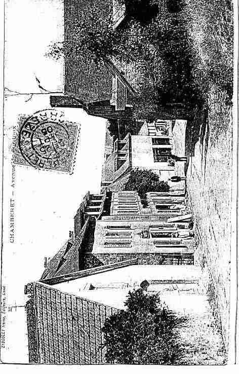 Ville de CHAMBERET Carte postale ancienne