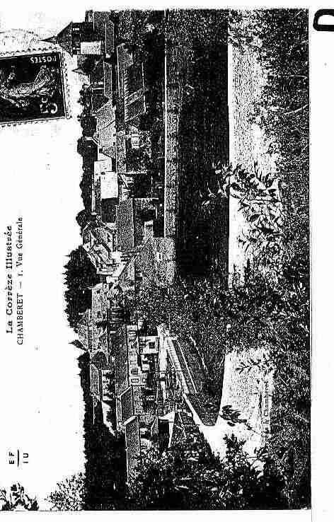 Ville de CHAMBERET Carte postale ancienne
