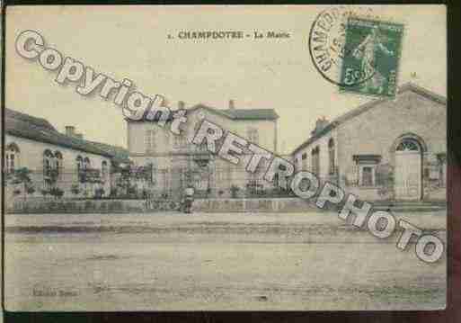 Ville de CHAMPDOTRE Carte postale ancienne