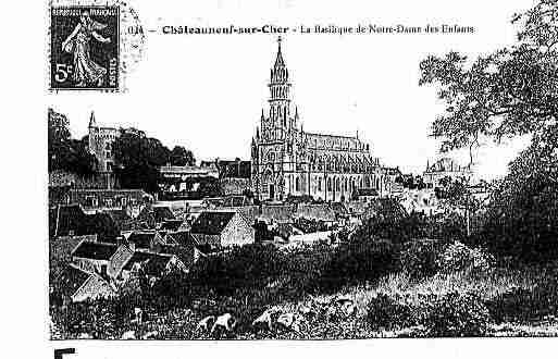 Ville de CHATEAUNEUFSURCHER Carte postale ancienne