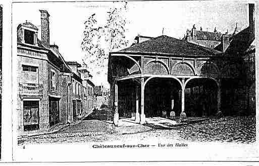 Ville de CHATEAUNEUFSURCHER Carte postale ancienne
