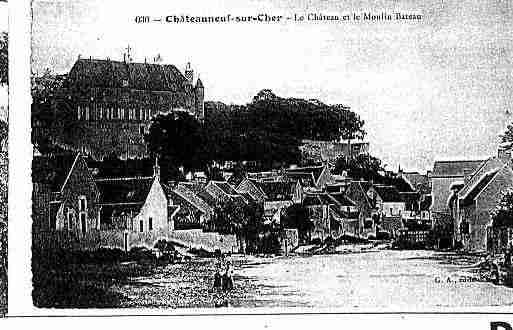 Ville de CHATEAUNEUFSURCHER Carte postale ancienne
