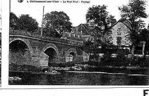 Ville de CHATEAUNEUFSURCHER Carte postale ancienne