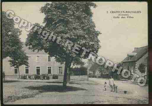 Ville de CHATELUSMALVALEIX Carte postale ancienne