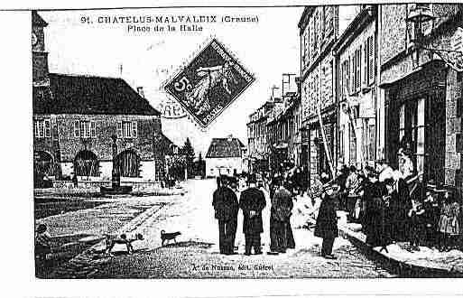 Ville de CHATELUSMALVALEIX Carte postale ancienne