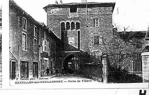 Ville de CHATILLONSURCHALARONNE Carte postale ancienne