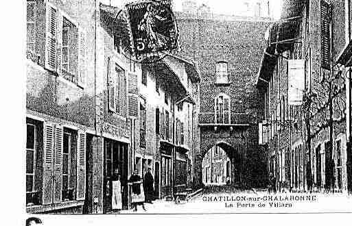 Ville de CHATILLONSURCHALARONNE Carte postale ancienne