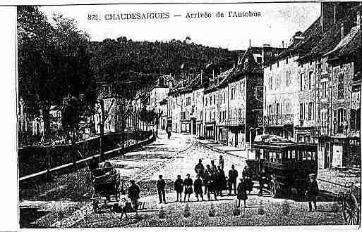 Ville de CHAUDESAIGUES Carte postale ancienne