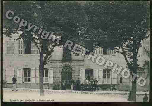 Ville de CHAUDESAIGUES Carte postale ancienne