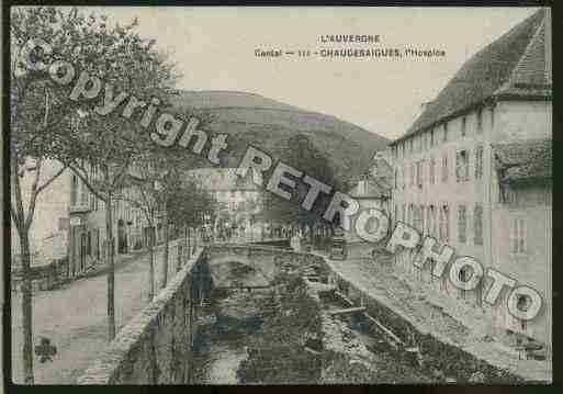 Ville de CHAUDESAIGUES Carte postale ancienne