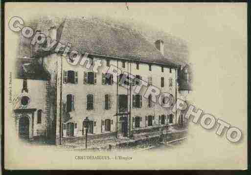 Ville de CHAUDESAIGUES Carte postale ancienne