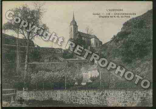 Ville de CHAUDESAIGUES Carte postale ancienne