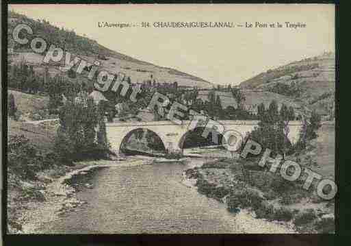 Ville de CHAUDESAIGUES Carte postale ancienne