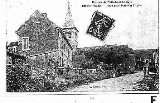 Ville de CHEVANNES Carte postale ancienne