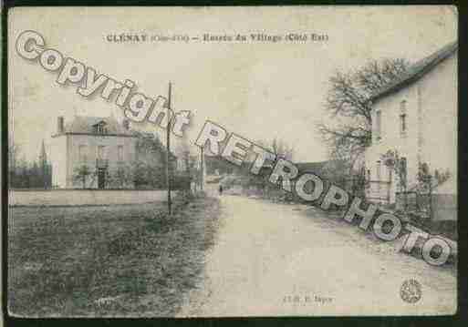 Ville de CLENAY Carte postale ancienne