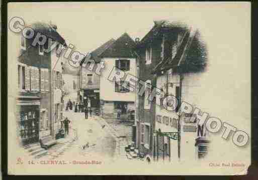 Ville de CLERVAL Carte postale ancienne