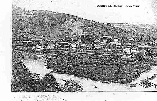 Ville de CLERVAL Carte postale ancienne