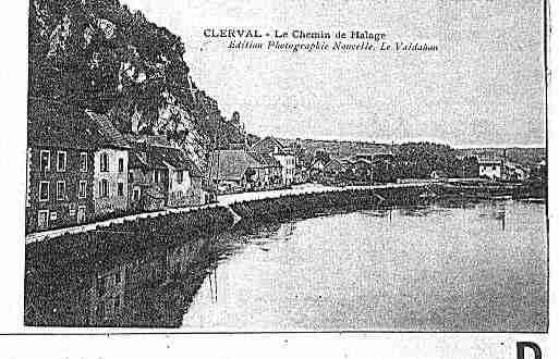 Ville de CLERVAL Carte postale ancienne