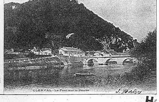 Ville de CLERVAL Carte postale ancienne