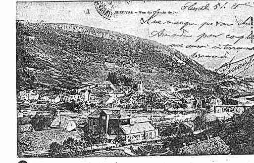 Ville de CLERVAL Carte postale ancienne