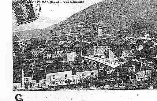 Ville de CLERVAL Carte postale ancienne