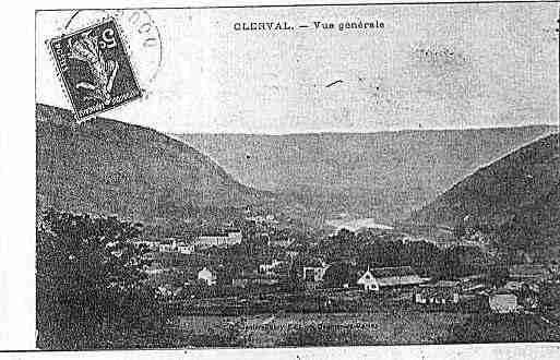Ville de CLERVAL Carte postale ancienne