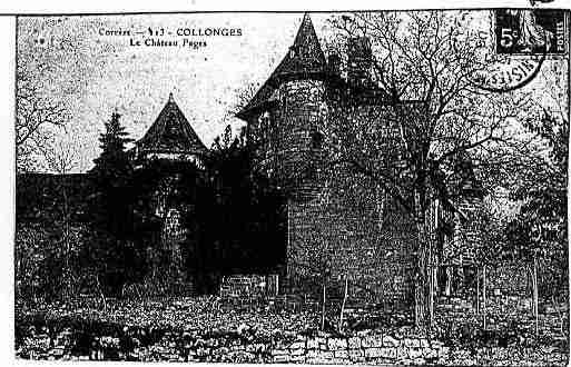 Ville de COLLONGESLAROUGE Carte postale ancienne