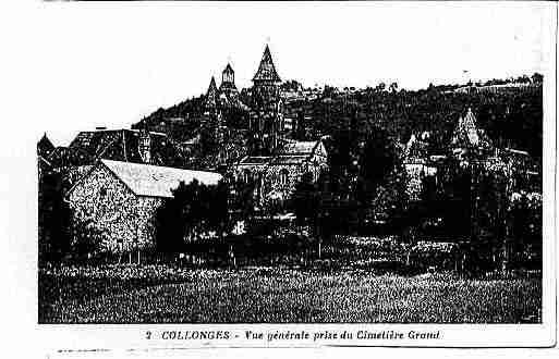 Ville de COLLONGESLAROUGE Carte postale ancienne