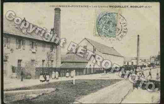 Ville de COLOMBIERFONTAINE Carte postale ancienne